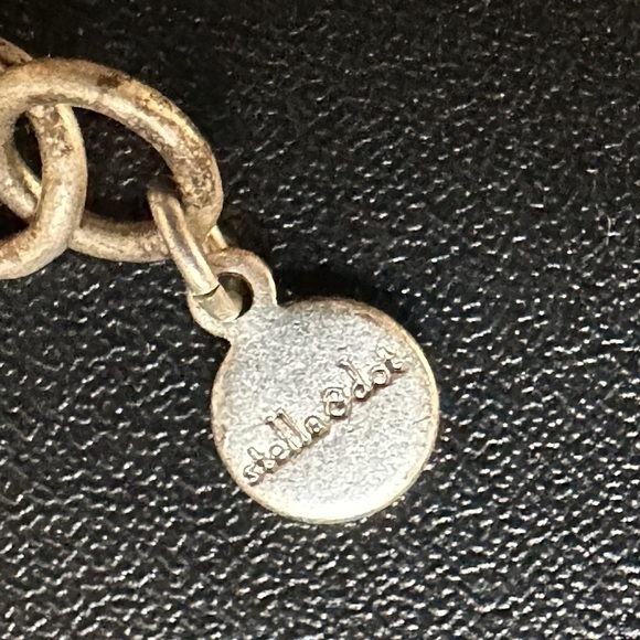 Stella & Dot Silvertone Multicolored Crystal Cluster Bib Necklace - Picture 5 of 12